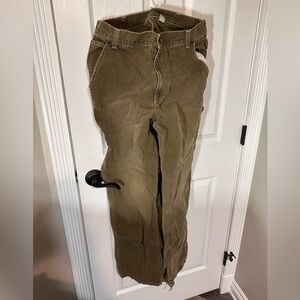 Abercrombie & Fitch OD Green Carpenter Pants - 34x34.